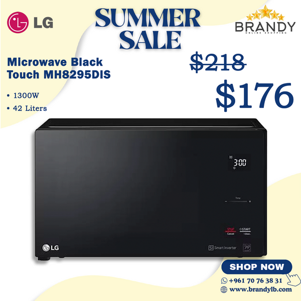 Microwave Black 42 Liters 8295DIS Smart Inverter Touch Controls