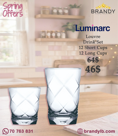 Luminarc Louvre 24-Piece Drink Glass Set-1