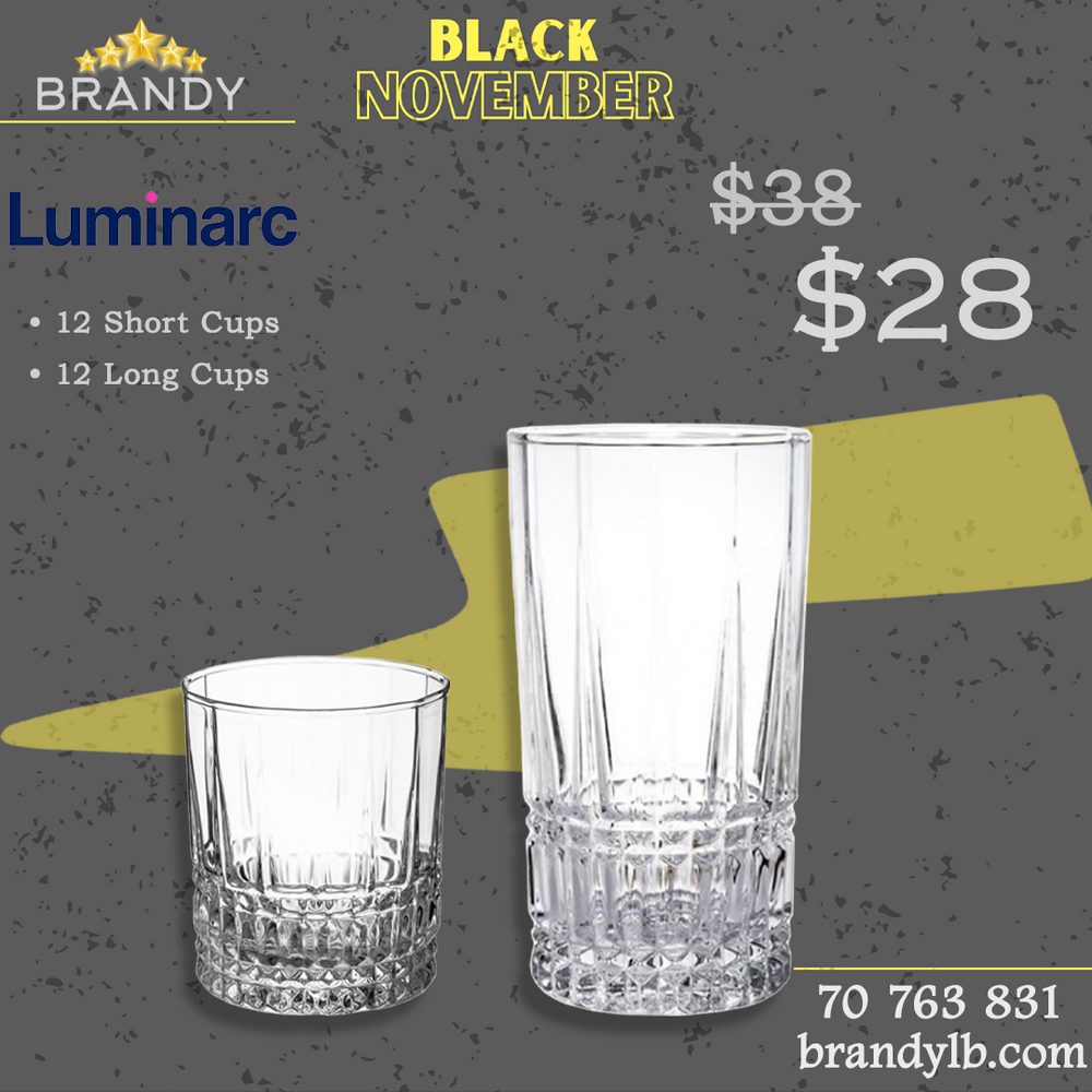 Elysee Drink Set 24pcs Glassware