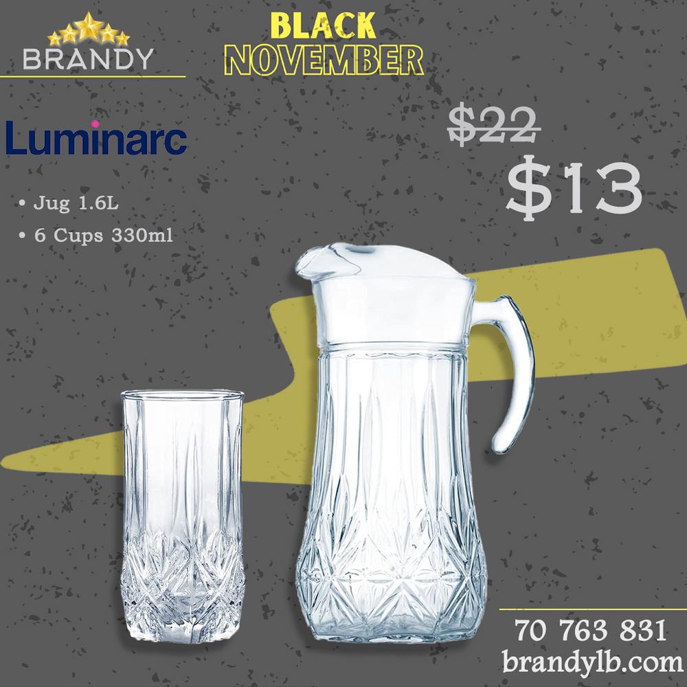 Brighton Drink Set 7pcs - Elegant Glassware Collection