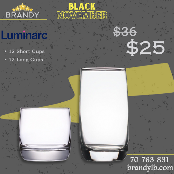 Vigne Drink Set 24pcs Glassware