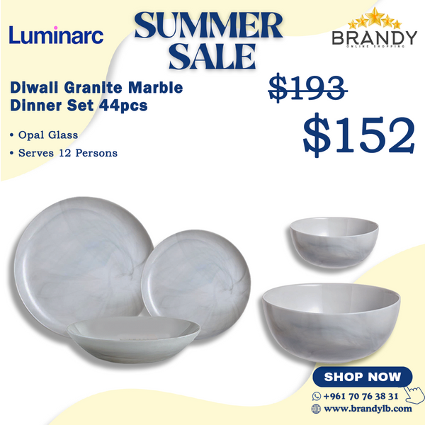 Diwali Granite Marble Dinner Set 44pcs