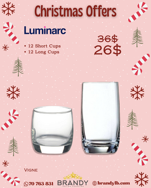 Vigne Drink Set 24pcs Glassware