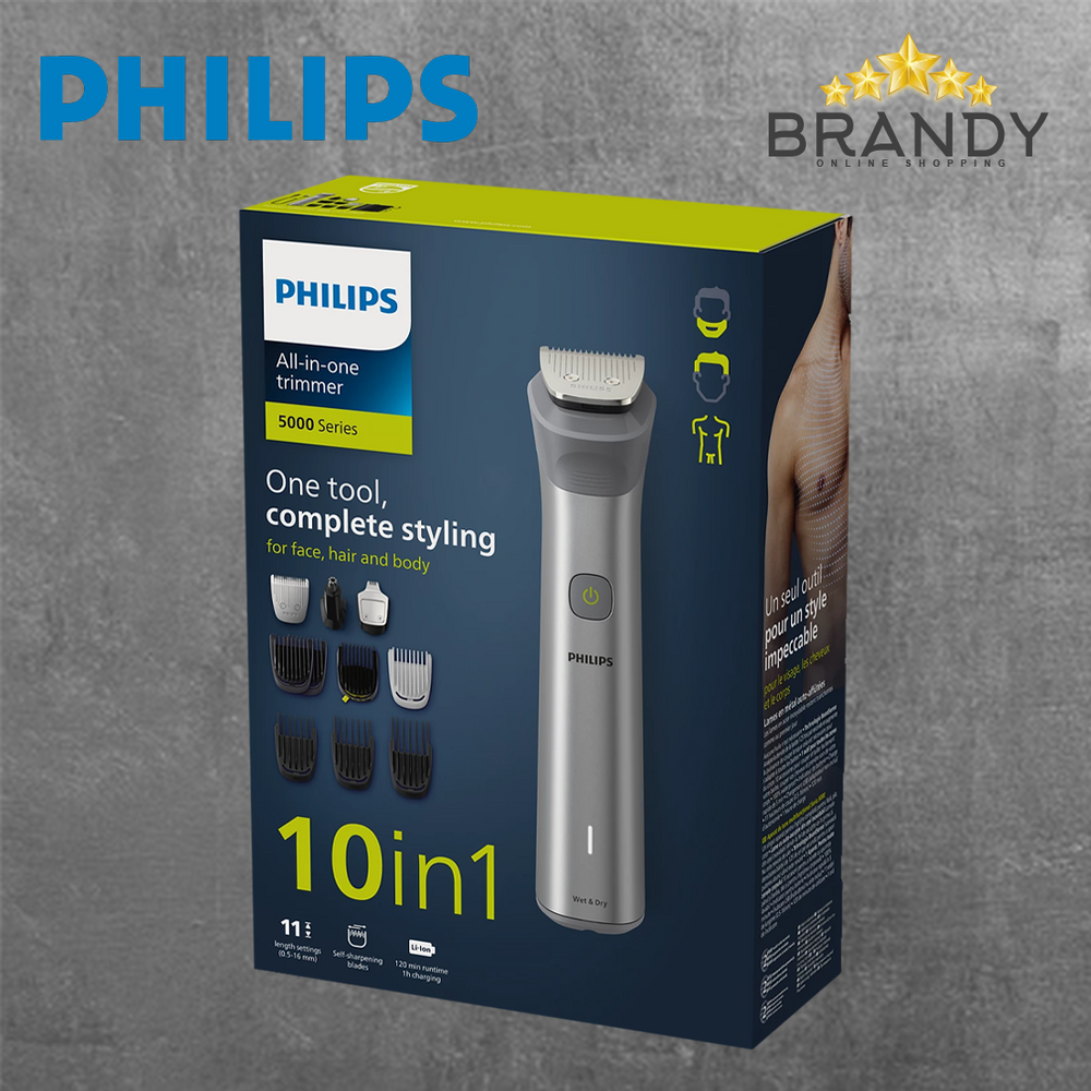 Shaver 10 in 1 MG5920 Face and Hair Grooming Kit, Waterproof, Rechargeable