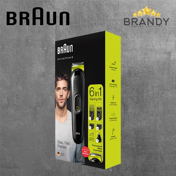 Braun MGK3221 6-in-1 Trimmer for Beard Hair Nose