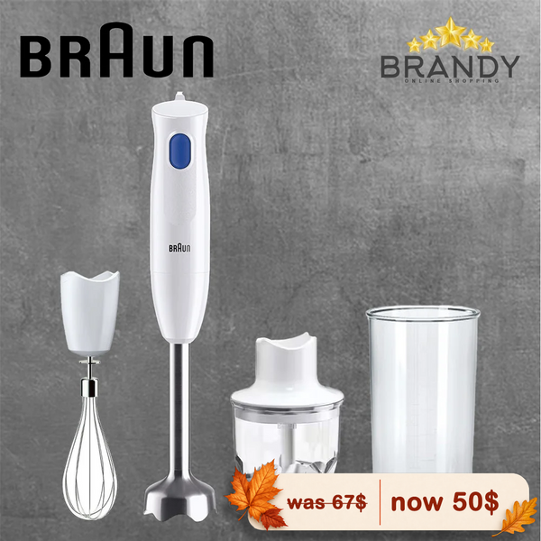 Braun MultiQuick 1 Hand Blender MQ10.202MWH 450W Metal Wand