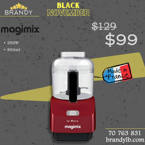 Food Processor Le Micro MX1010R, 290W, 0.8L, Red