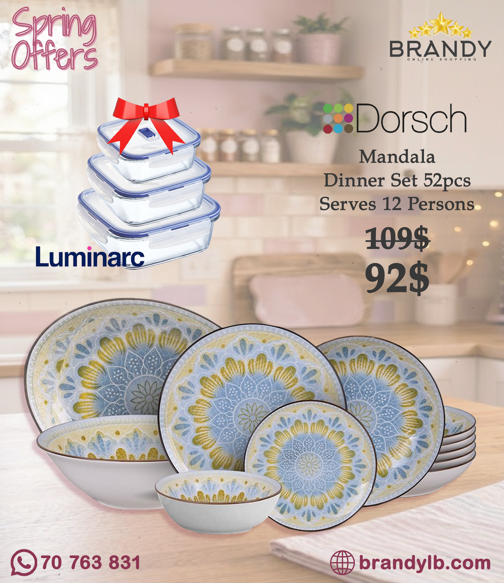 Dorsch Mandala Porcelain Dinner Set 48pcs