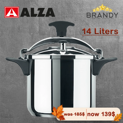 Alza Melisa Pressure Cooker 14 Liters Stainless Steel 18/10