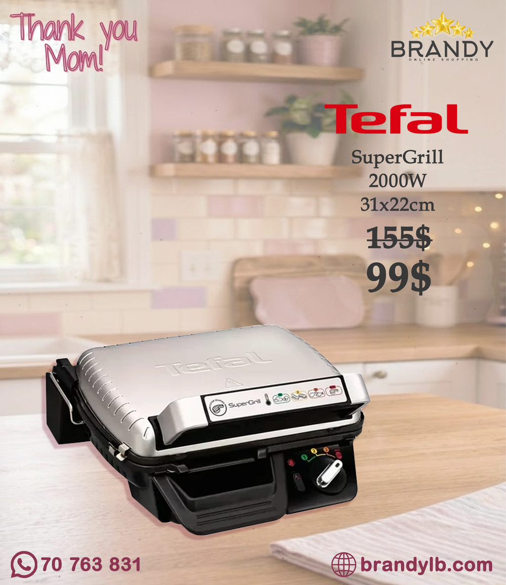 Tefal SuperGrill Standard GC450B32 Electric Contact Grill 2000W