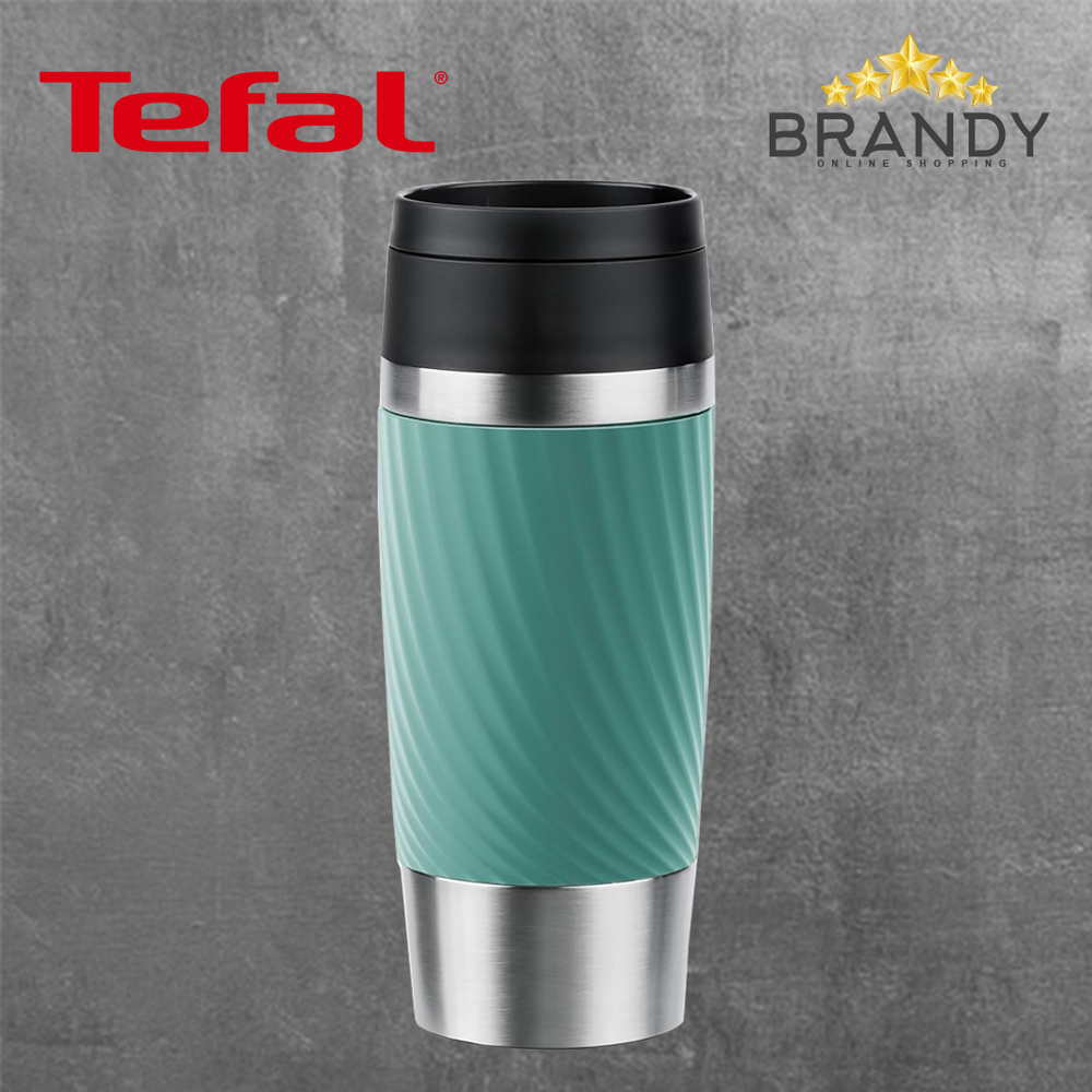 Tefal Classic Travel Mug 360 ml Insulated Stainless Steel Green