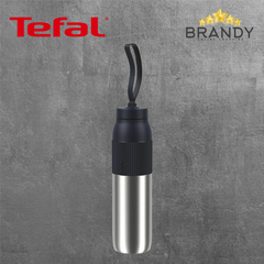 Tefal BeYou Twist Stainless Steel Insulated Bottles 0.5L & 0.7L Silver & Black-1