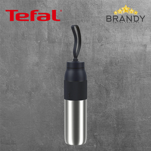 Tefal BeYou Twist Stainless Steel Insulated Bottles 0.5L & 0.7L Silver & Black-1