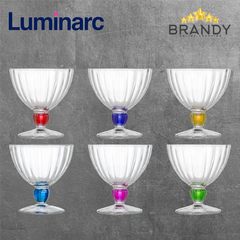 Luminarc Quadro Rainbow Ice Cream Bowls Set of 6 300 ml Colored