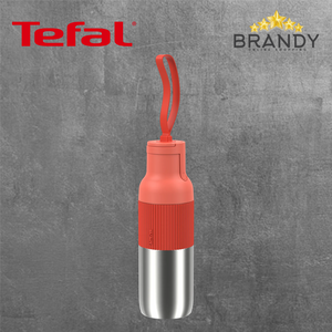 Tefal BeYou Flip Stainless Steel Insulated Bottles 0.5L & 0.7L Silver & Orange