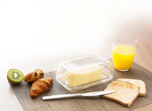 Luminarc Glass Butter Dish 17 x 11 x 7 cm
