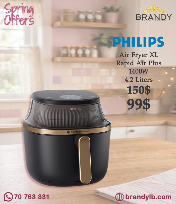 Philips 3000 Series Airfryer 4.2L NA322 RapidAir Plus Black