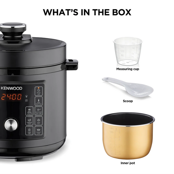 Kenwood Electric Pressure Cooker 8L Smart Steam Pot 16-in-1
