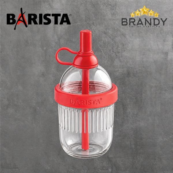 Barista Tumbler Cup with Straw & Lid - Red PR0069-R