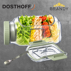 Dosthoff Portable Salad Jar With Fork