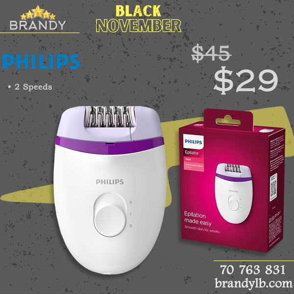 Epilator BRE225 with Ergonomic Grip and Washable Head - Corded