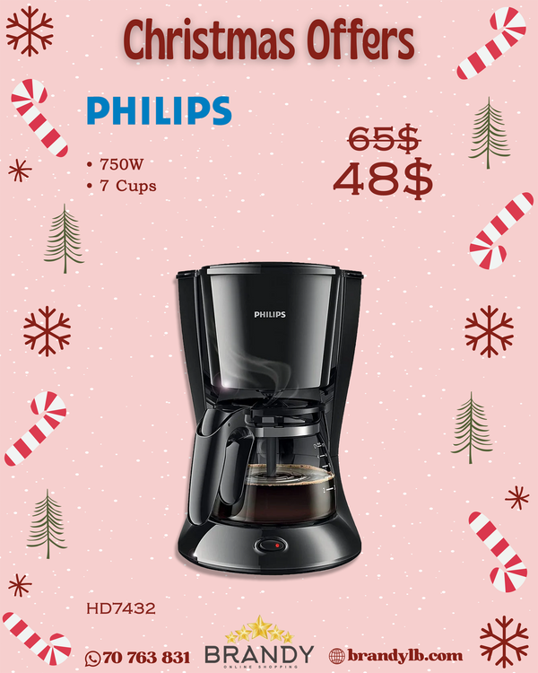 Coffee Maker 7 Cups HD7432 with Anti Drip System