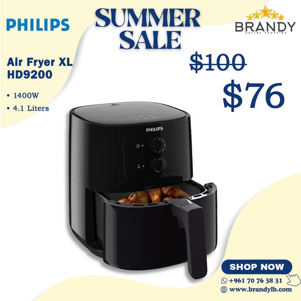 Air Fryer 4.1L HD9200 with Rapid Air Technology
