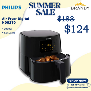 Air Fryer Digital XXL 6.2L HD9270 with Rapid Air Technology