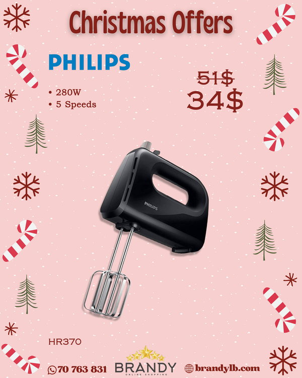 Hand Mixer HR3704 with 5 Speeds and Pulse