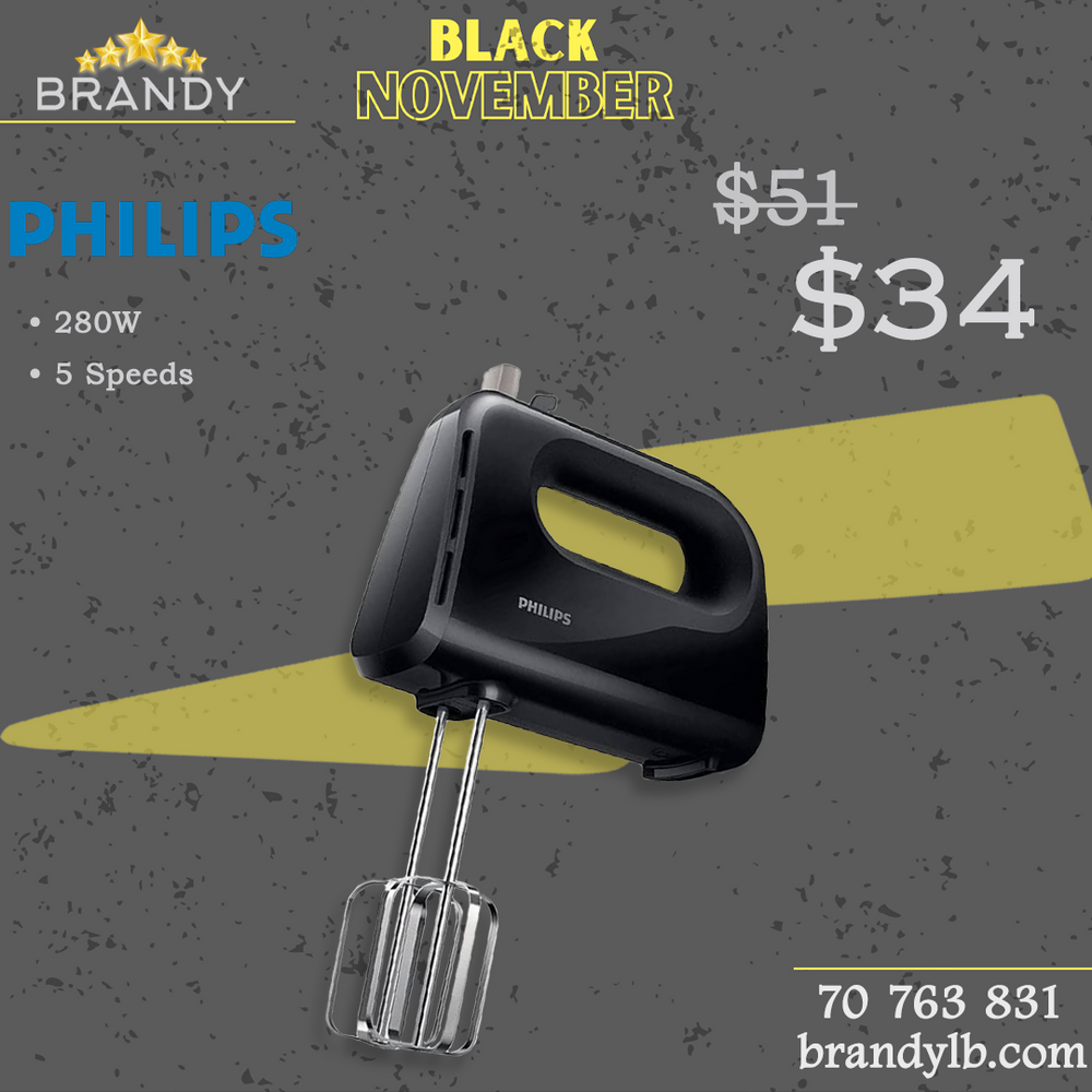 Hand Mixer HR3704 with 5 Speeds and Pulse