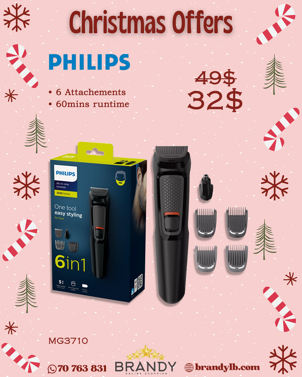 Shaver 6 in 1 MG3710 All-in-One Grooming Kit