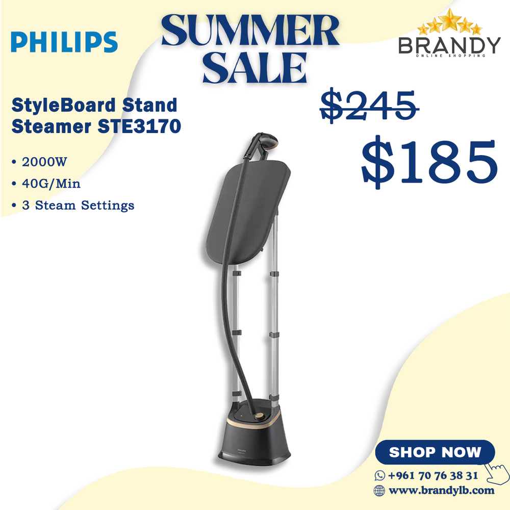 Stand Steamer With Tilting StyleBoard STE3170
