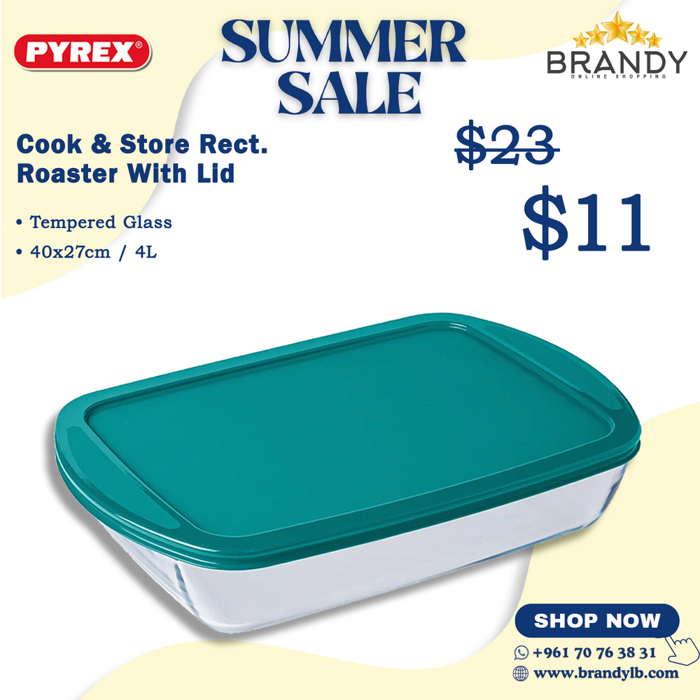 Cook & Store Rectangular Roaster With Lid 40x27cm