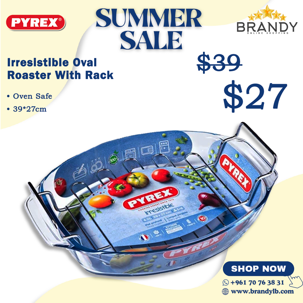 Irresistible Oval Roaster With Rack 39*27cm