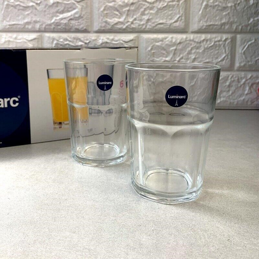 Tuff Long Cups Set 6pcs - Glass Drinkware 41cl