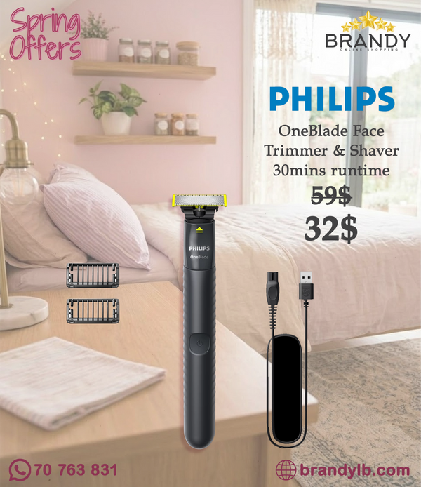 Philips OneBlade Face QP1424 Cordless Hybrid Trimmer & Shaver