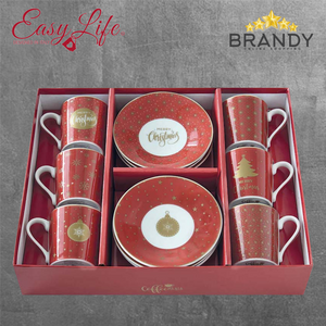 Coffee Mania Christmas Set 6 Coffee Cups