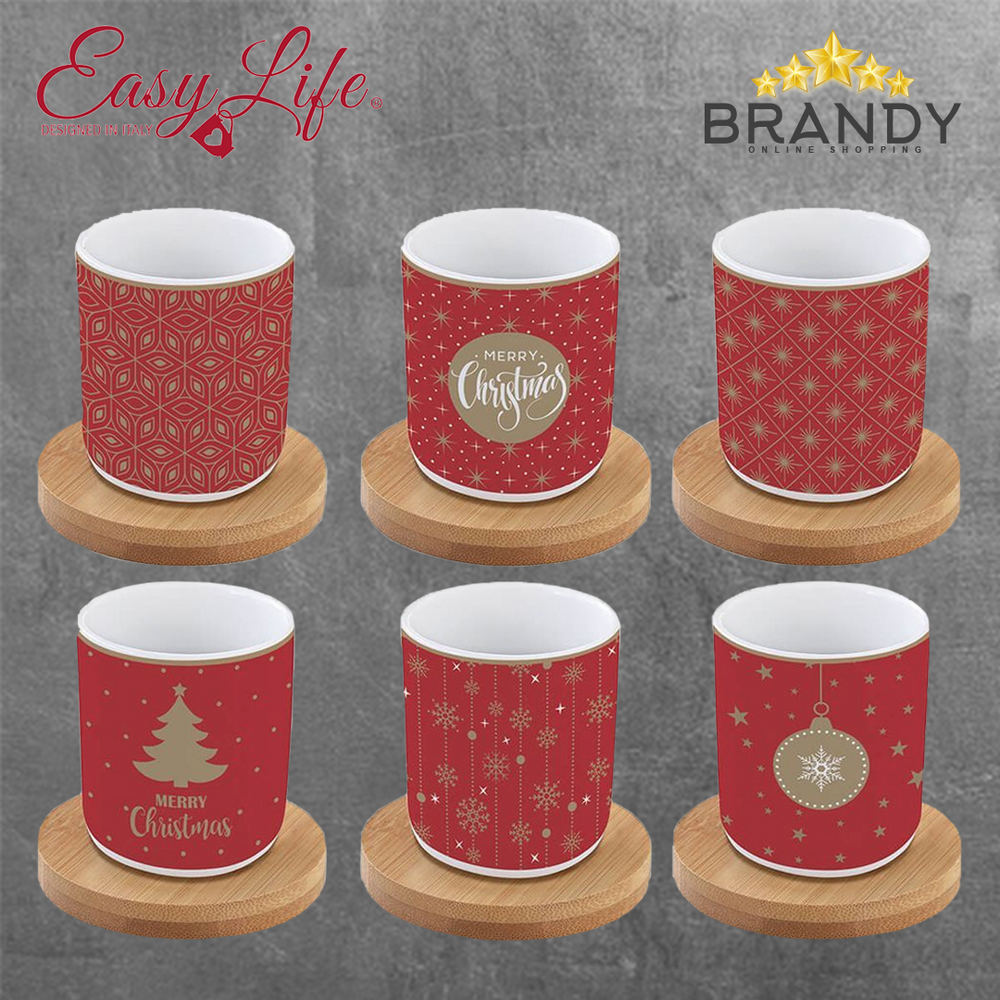 Coffee Mania Christmas Set 6 Espresso Cups
