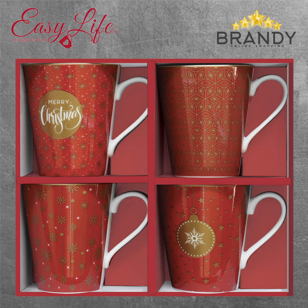 Coffee Mania Christmas Set 4 Mugs