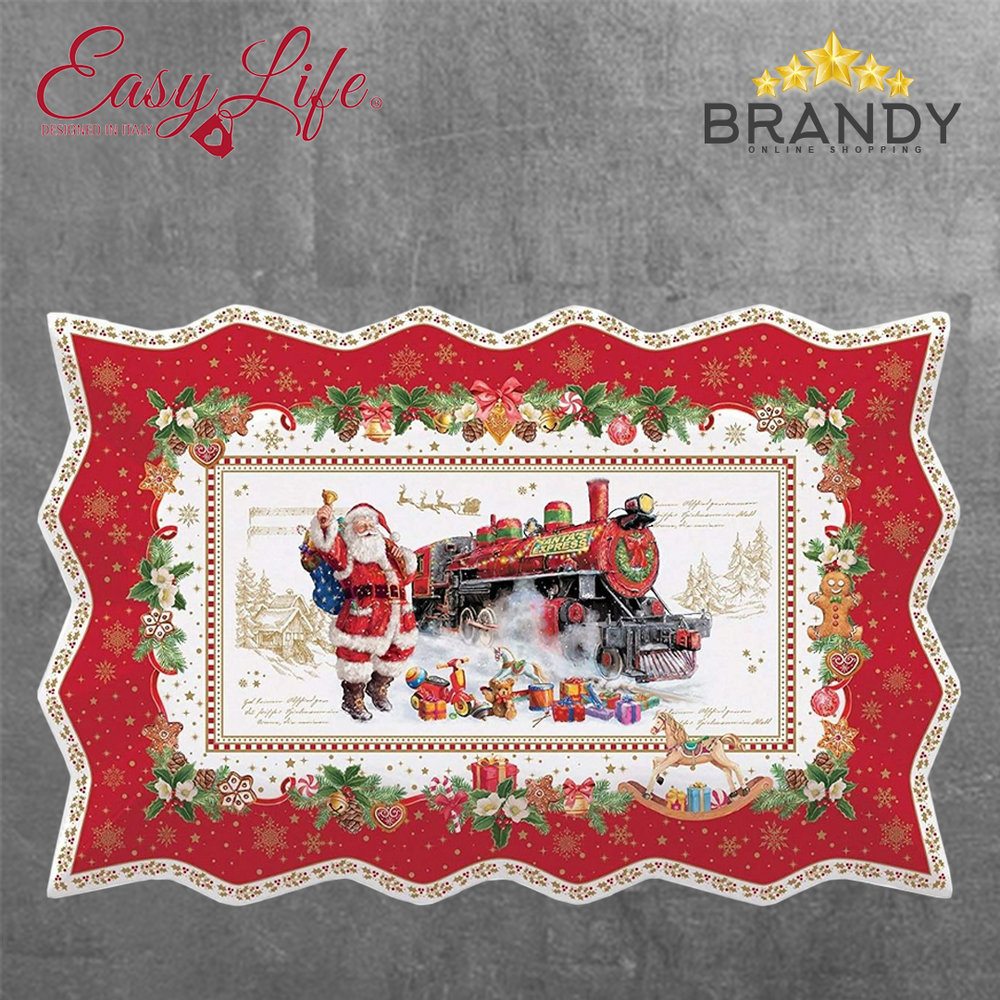 Christmas Memories Rectangular Plate 35x23cm