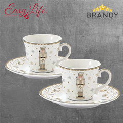 Easy Life Royal Nutcracker Espresso Cup & Saucer Set 80 ml (2 pcs)