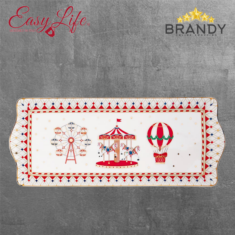 Wonderland Rectangular Plate 35x15cm