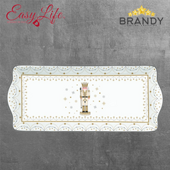 Easy Life Royal Nutcracker Rectangular Porcelain Serving Plate 35 x 15 cm