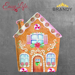 Easy Life Sweet Christmas Gingerbread House Plate 21 x 25.5 cm