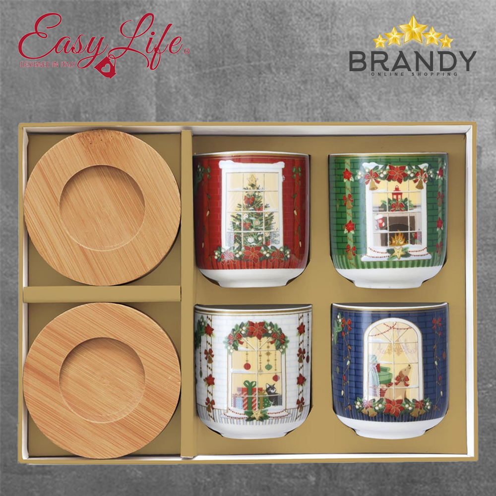 Festive Avenue Set 4 Espresso Cups