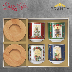 Festive Avenue Set 4 Espresso Cups