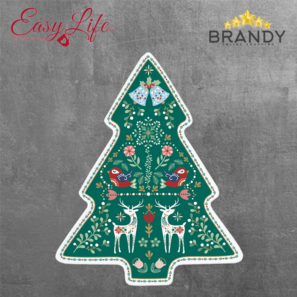 Christmas Folk Plate 26x21cm