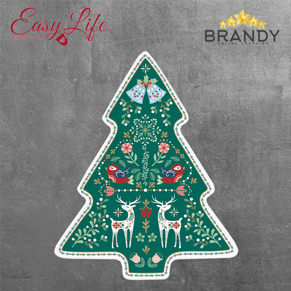 Christmas Folk Plate 26x21cm