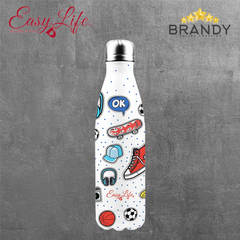 Easy Life Teenager Vacuum-Insulated Water Bottle 500 ml Multicolored