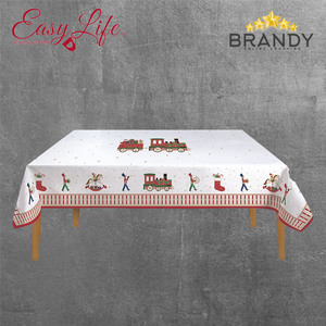 Easy Life Polar Express Rectangular Tablecloth 250 x 145 cm 100% Cotton